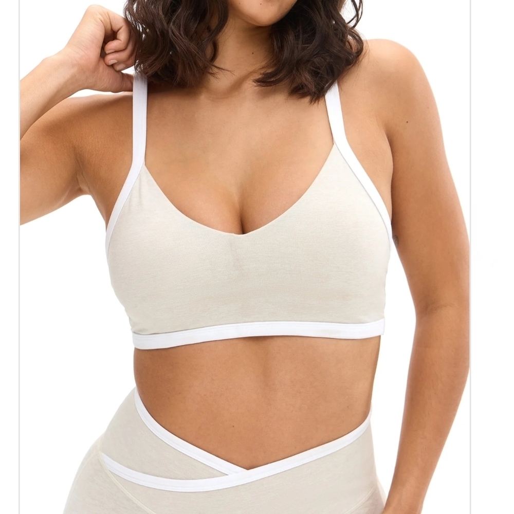 BuffBunny Ivory, Bone Dream Heather Contrast Bra